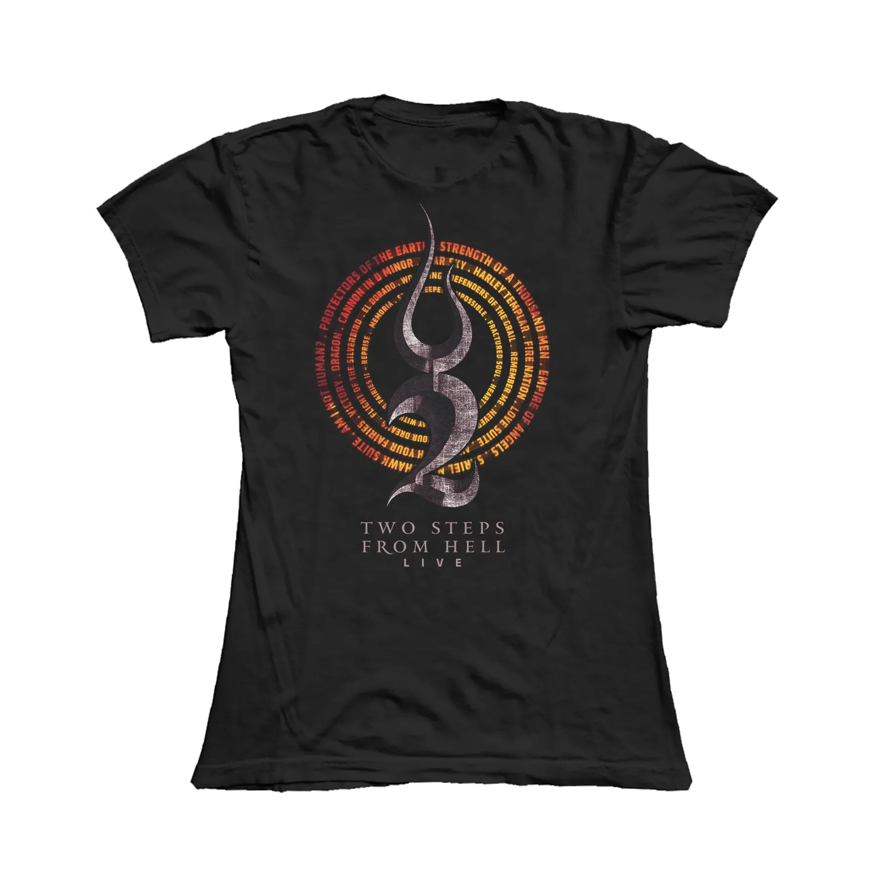 2023 FLAME CIRCLE WOMEN’S BLACK T-SHIRT