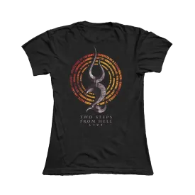 2023 FLAME CIRCLE WOMEN’S BLACK T-SHIRT