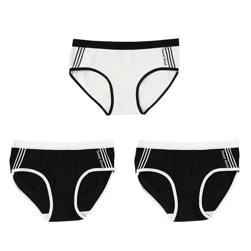 3Pcs/set Women Cotton Panties Women Sexy Low Rise Briefs Female Solid Color Breathbale Underwear Soft Lingerie