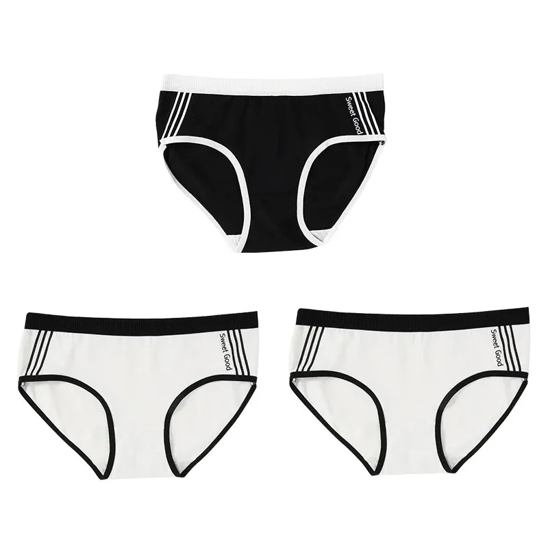 3Pcs/set Women Cotton Panties Women Sexy Low Rise Briefs Female Solid Color Breathbale Underwear Soft Lingerie