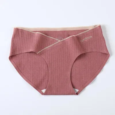 531# Seamless Low Waist Belly Maternity Panties Summer Cool Breathable Underwear for Pregnant Women 3XL 4XL Pregnancy Briefs