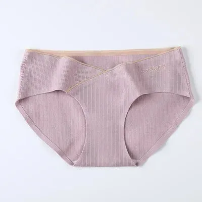 531# Seamless Low Waist Belly Maternity Panties Summer Cool Breathable Underwear for Pregnant Women 3XL 4XL Pregnancy Briefs