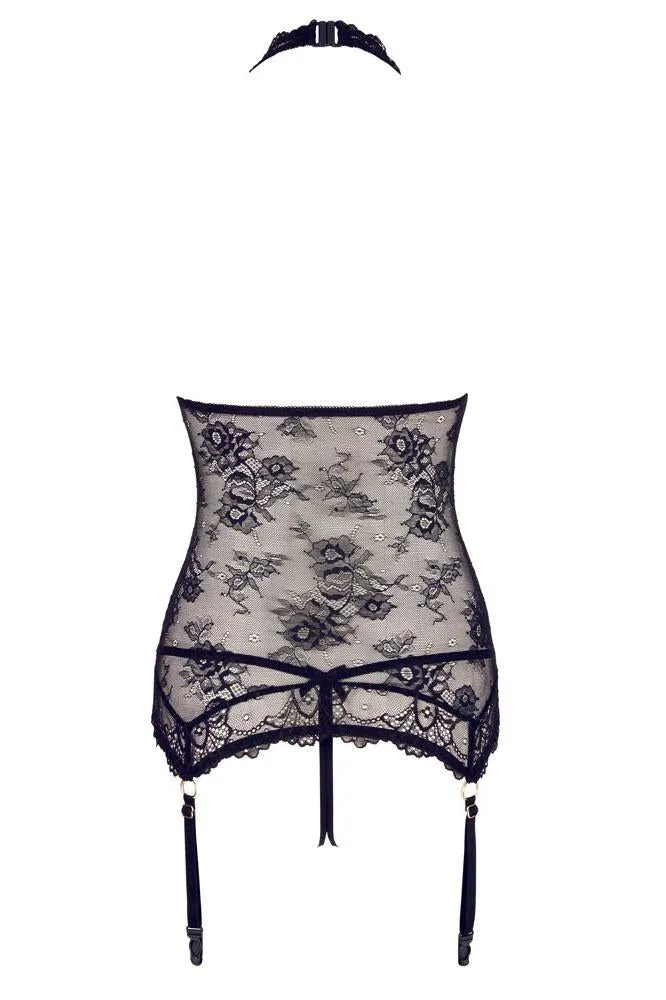 Abierta Fina Lace Basque and String