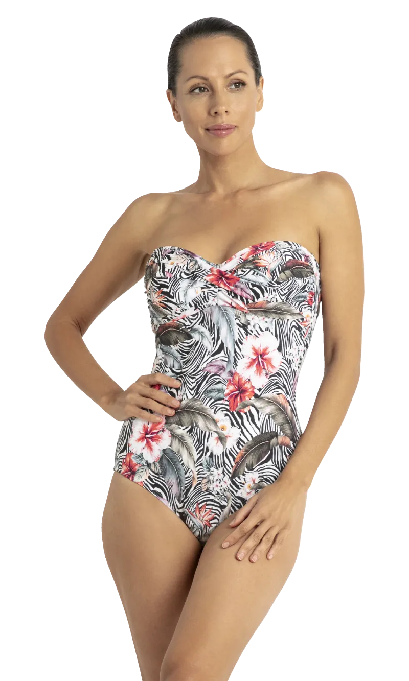 Africa Twist Bandeau One Piece, More Colours