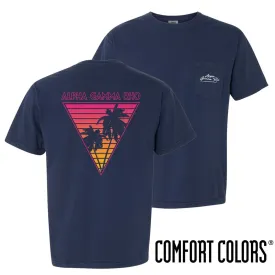 AGR Comfort Colors Navy Short Sleeve Miami Pocket Tee