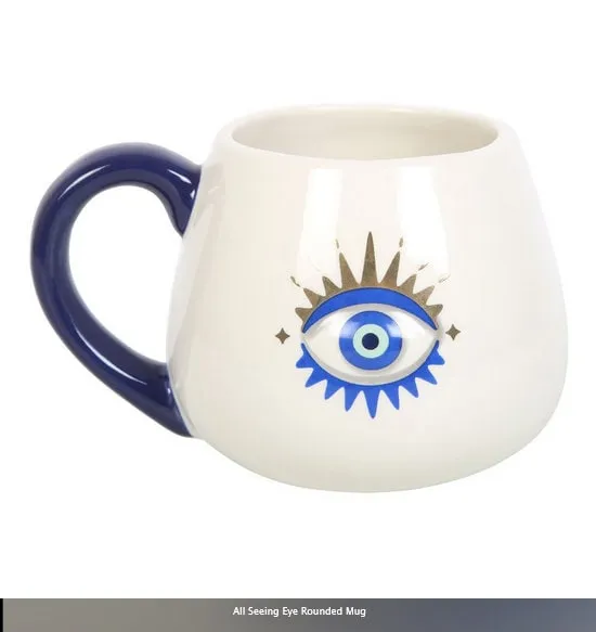 All Seeing Eye Rounded Mug-H9.5cm x W14.5cm x D11cm