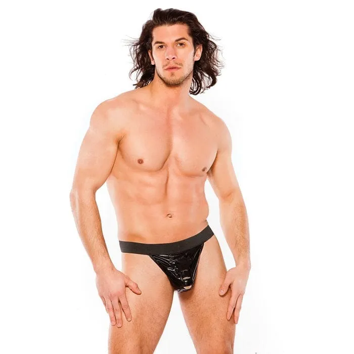 Allure Lingerie Zeus Wet Look Thong One Size