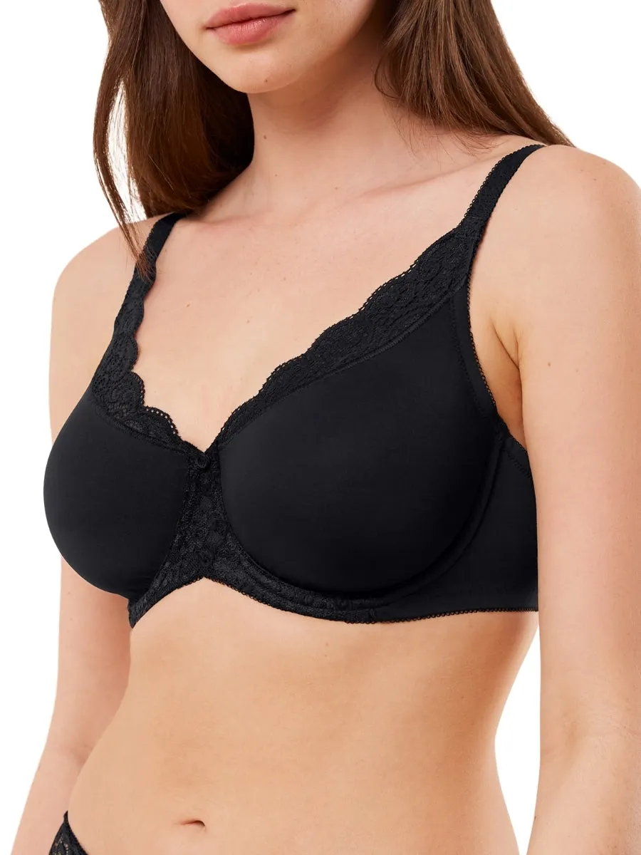 Amourette W01 Minimizer Bra - Black