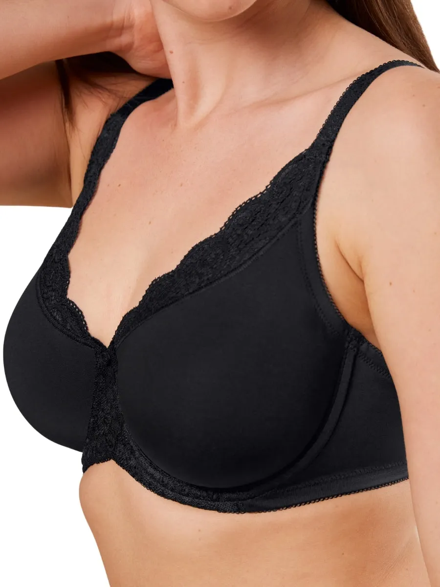 Amourette W01 Minimizer Bra - Black