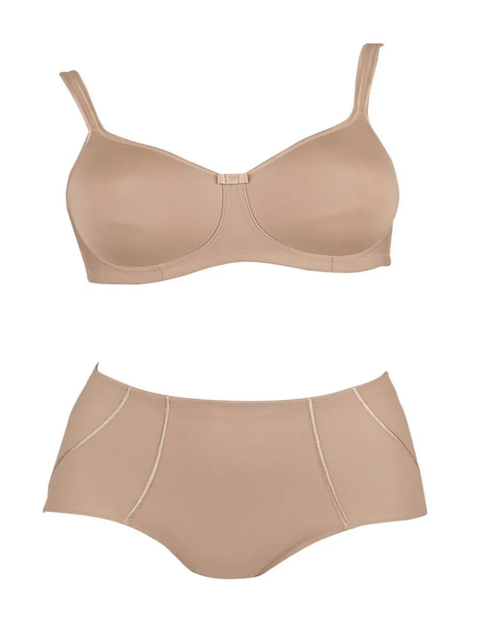 Anita Care Tonya Contour Foam Wire Free Bra Padded Cups, Sand | Beige Anita Mastectomy Bra