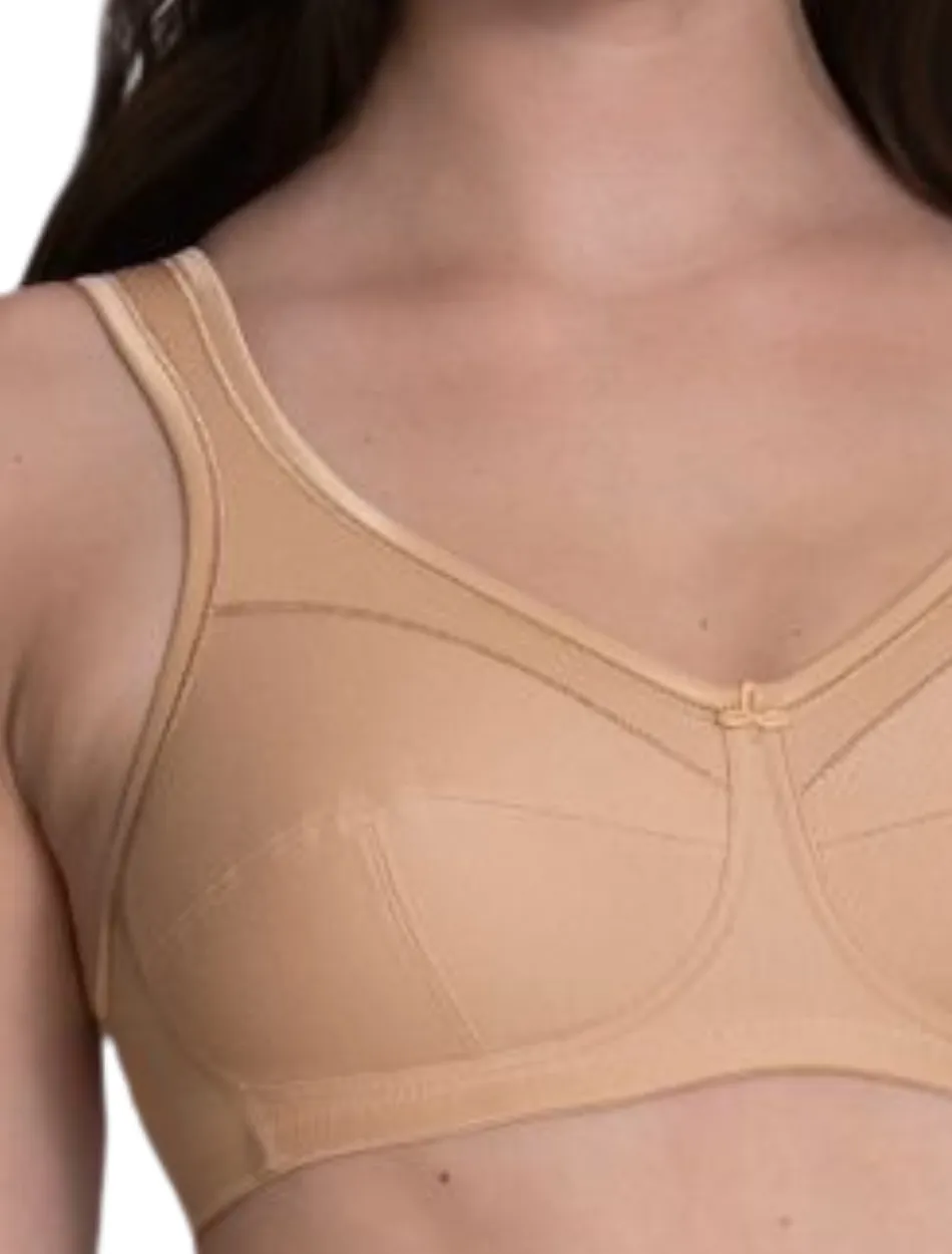 Anita Jana Comfort Cotton Soft Cup Bra, Deep Sand | Beige Anita Jana Bra | Beige Anita Jana Wireless Bra