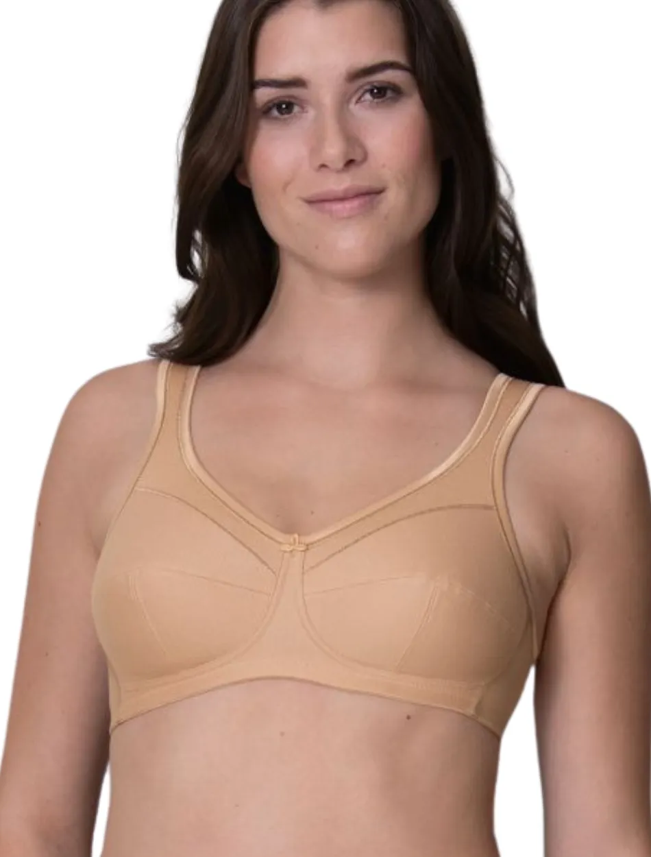 Anita Jana Comfort Cotton Soft Cup Bra, Deep Sand | Beige Anita Jana Bra | Beige Anita Jana Wireless Bra