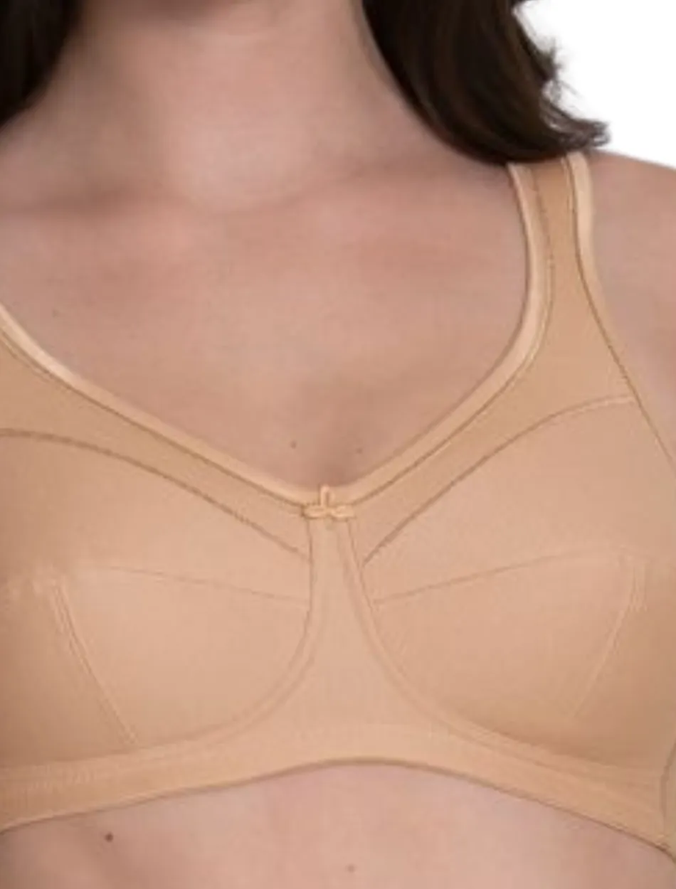 Anita Jana Comfort Cotton Soft Cup Bra, Deep Sand | Beige Anita Jana Bra | Beige Anita Jana Wireless Bra