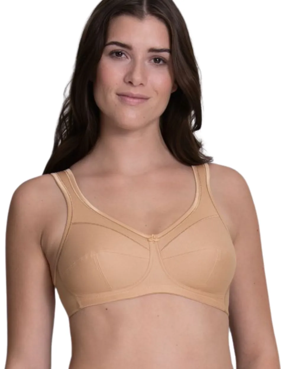 Anita Jana Comfort Cotton Soft Cup Bra, Deep Sand | Beige Anita Jana Bra | Beige Anita Jana Wireless Bra