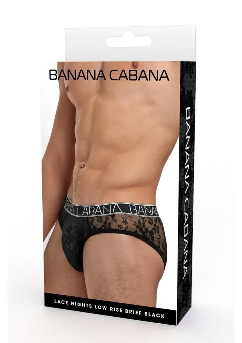 Banana Cabana Lace Nights Low Rise Brief