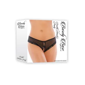 Barely Bare Double Window Panty Bk O/S