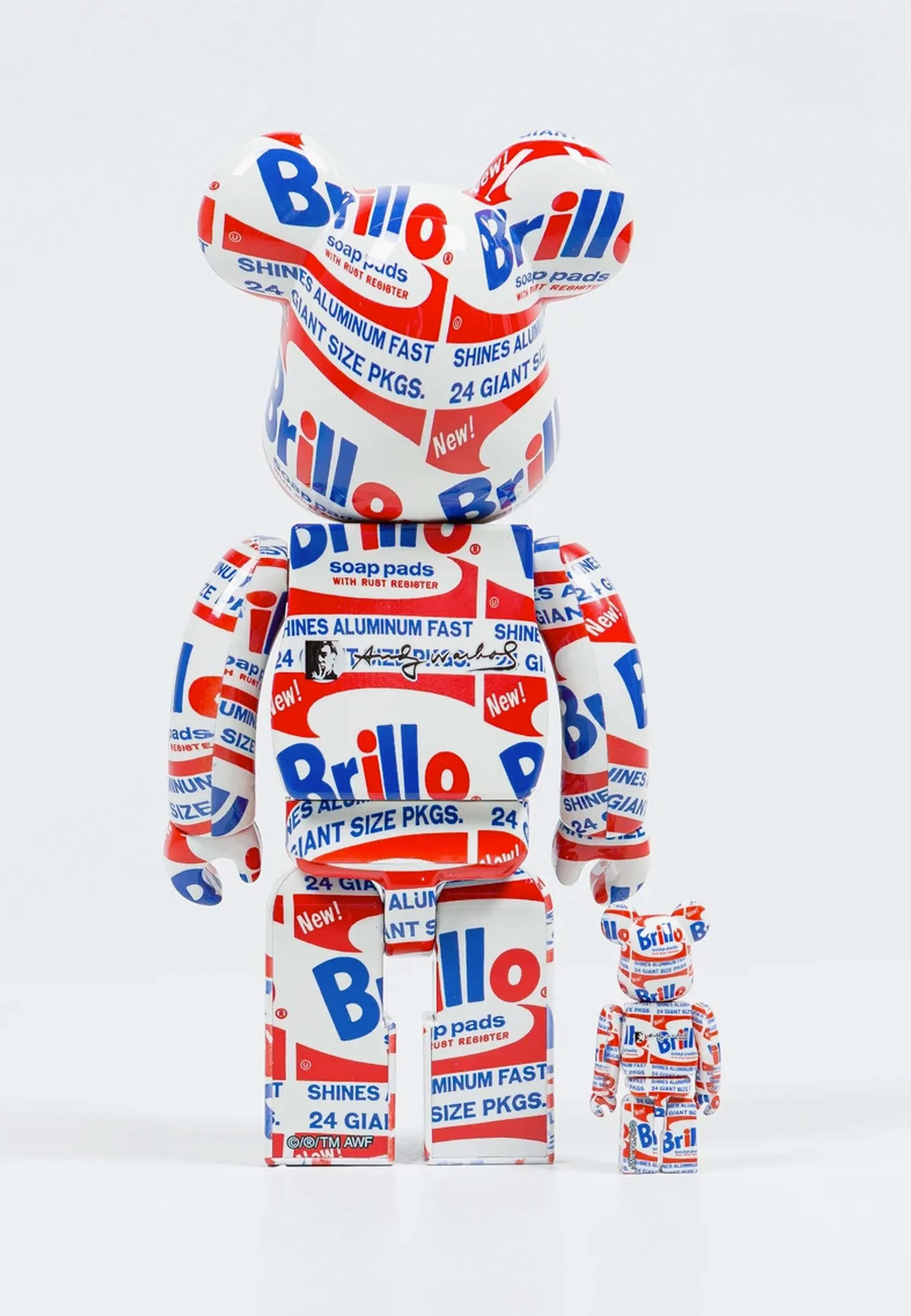 Be@rbrick Warhol 'Brillo' 100% 400% Set