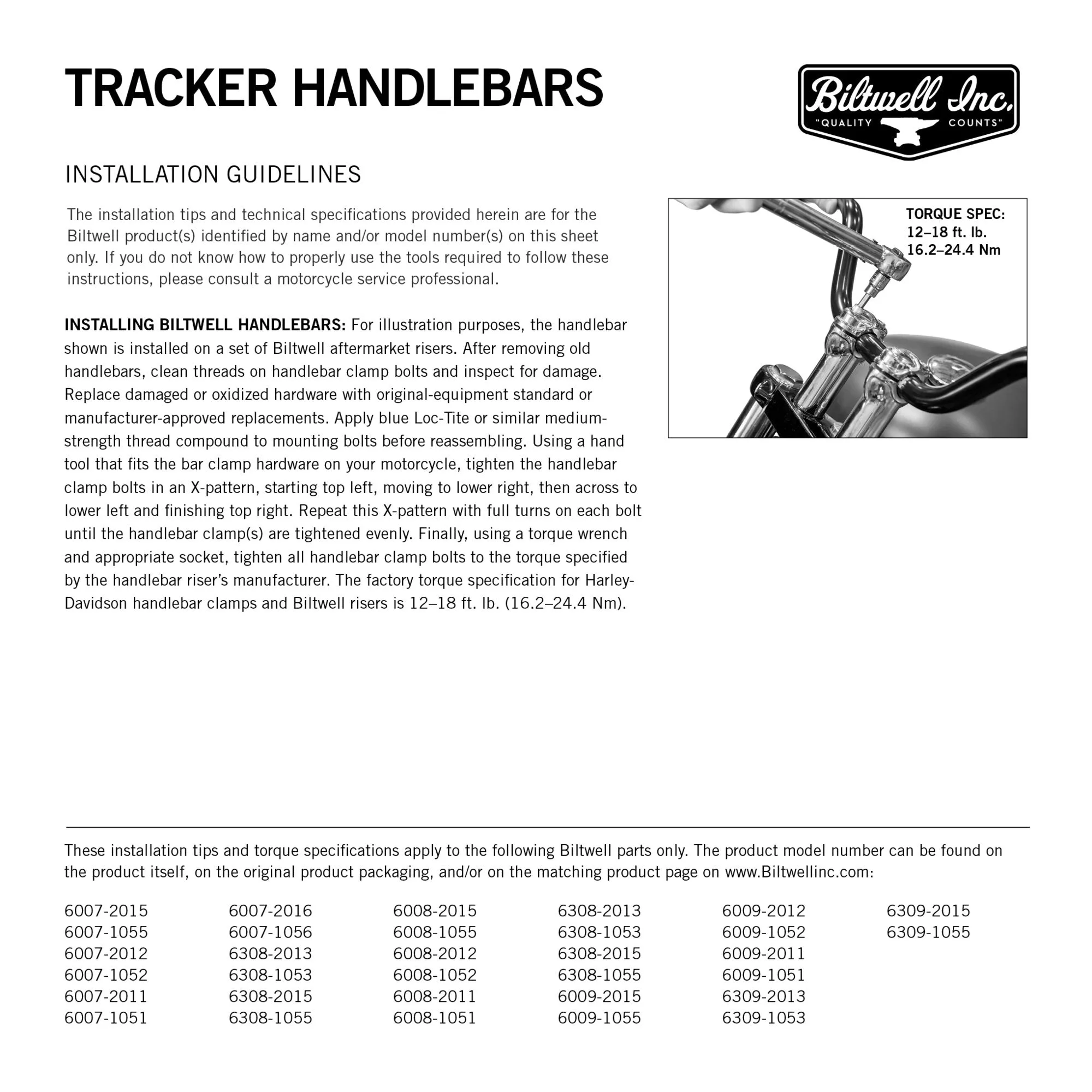 BILTWELL Handlebars Frisco 7/8" - Chrome Non Dimpled