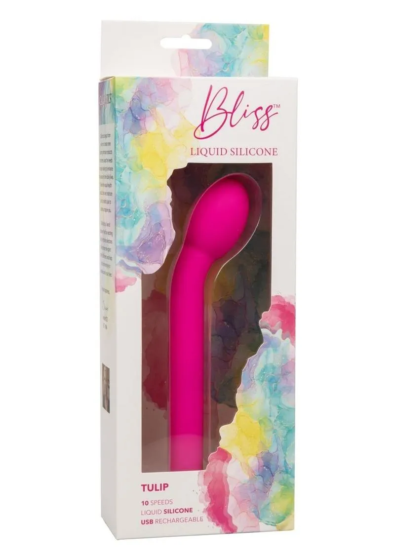 Bliss Liquid Silicone Rechargeable Tulip Vibrator