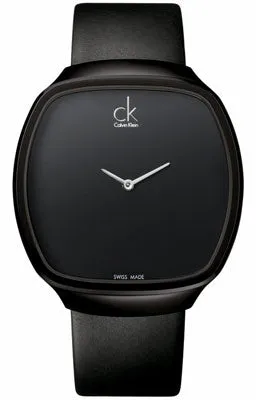 Calvin Klein Appeal Black Leather Strap Ladies Watch K0W23702