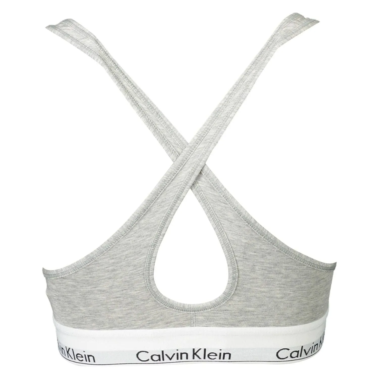 Calvin Klein Gray Cotton Women Bralette