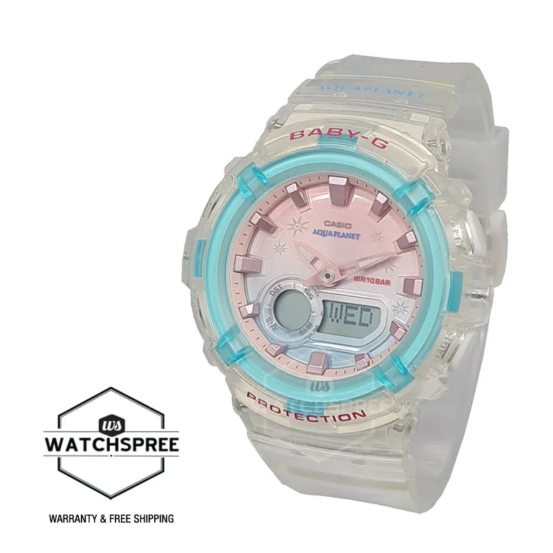 Casio Baby-G AQUAPLANET Collaboration Model Transparent Resin Band Watch BGA280AP-7A BGA-280AP-7A