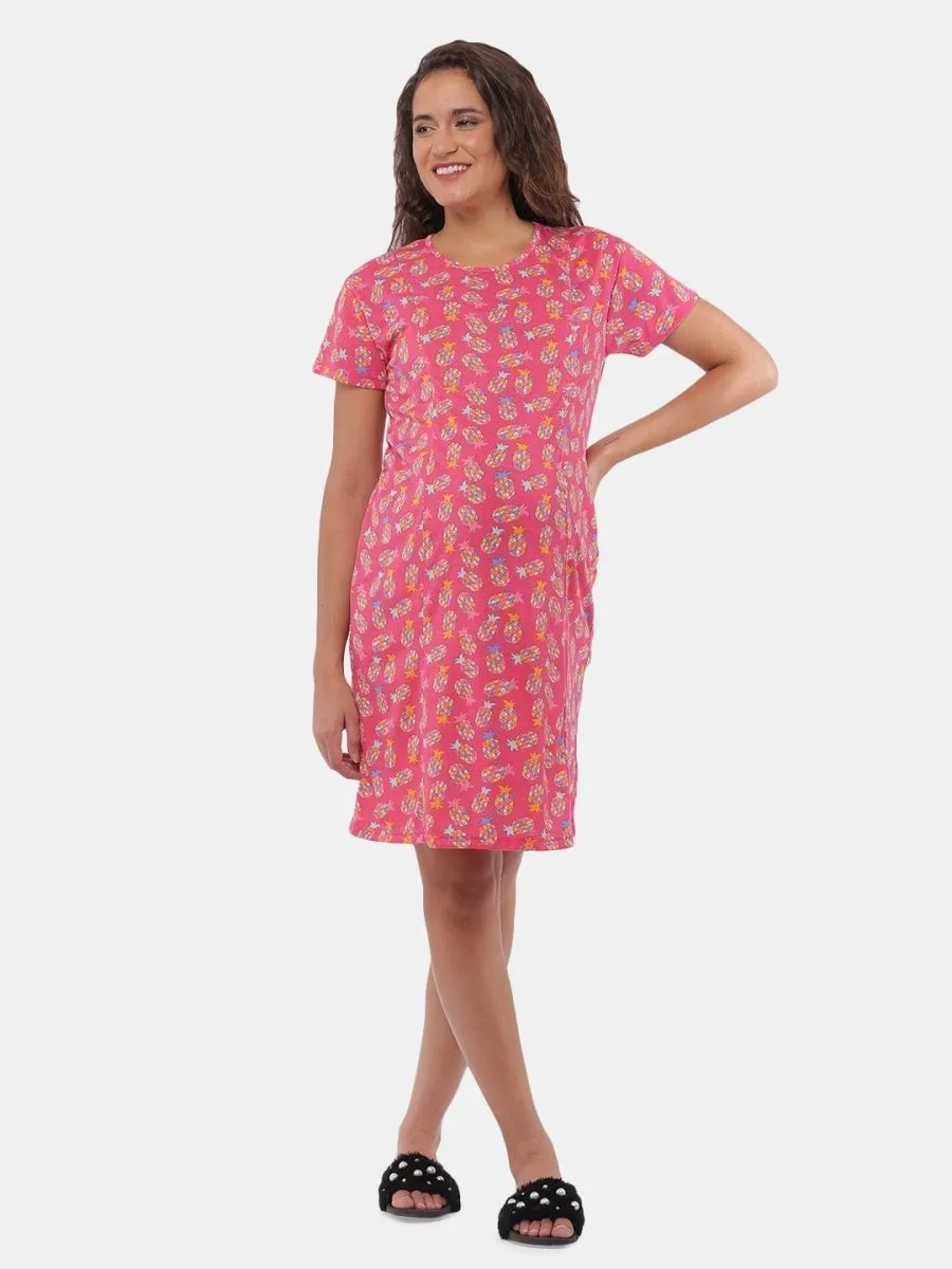 Combo Of Pregasaurus & Lookin' Pine Maternity T-Shirt Dress