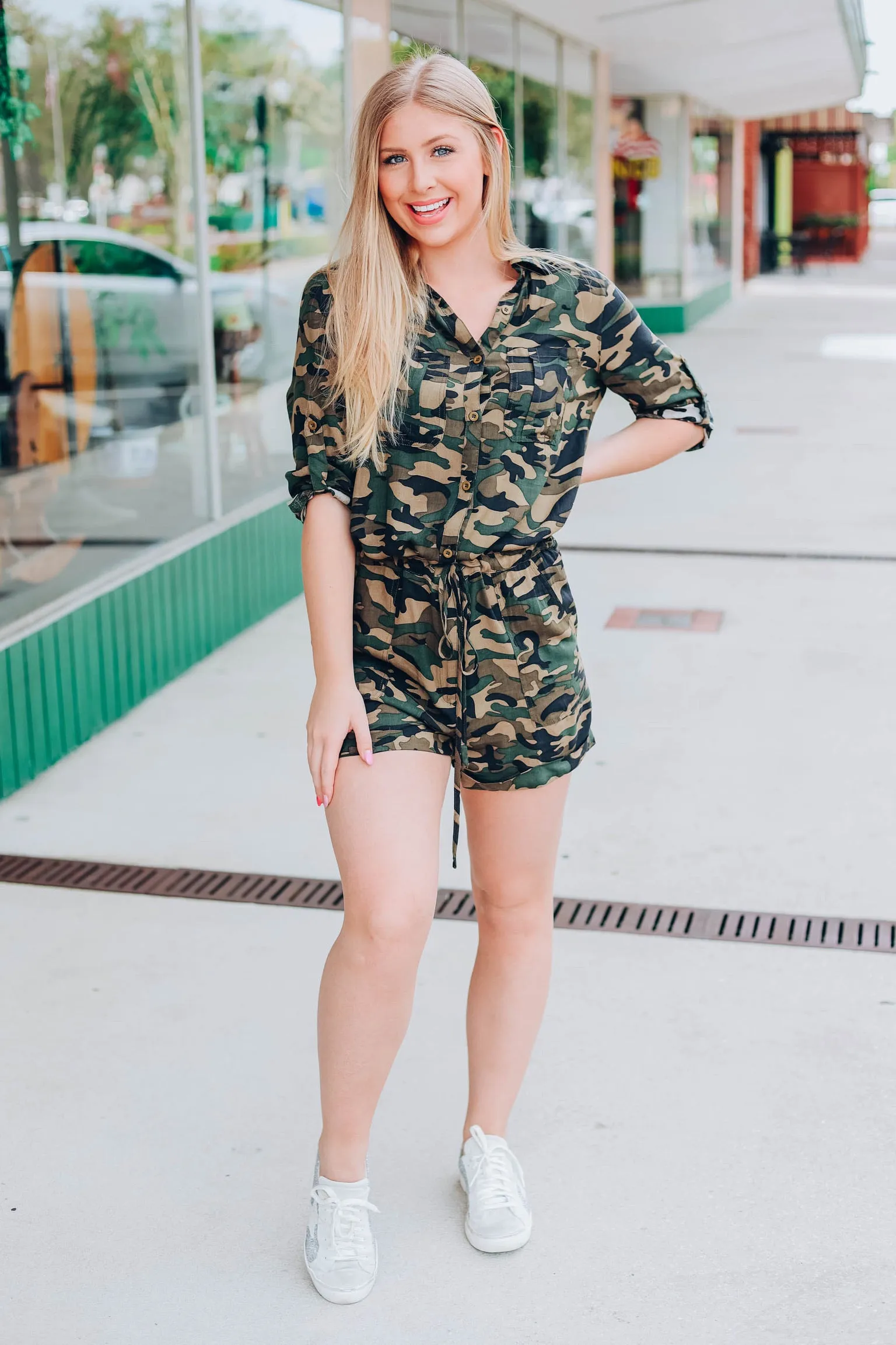 Cozy Camo Romper