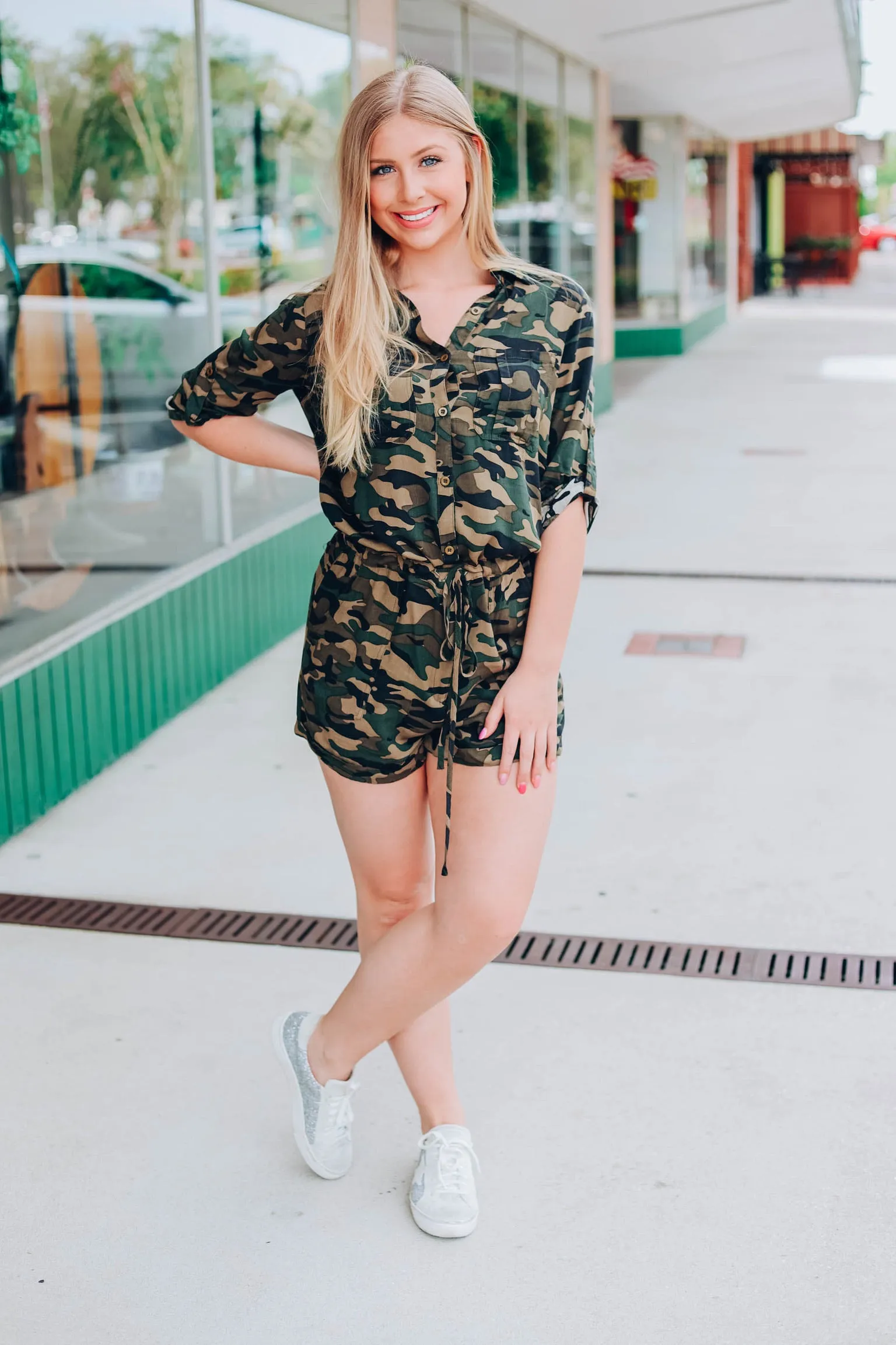 Cozy Camo Romper