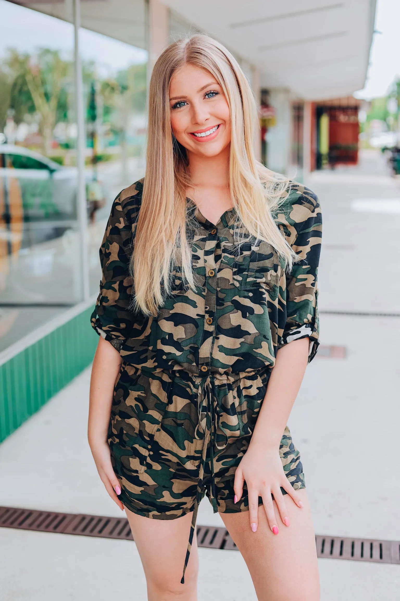 Cozy Camo Romper