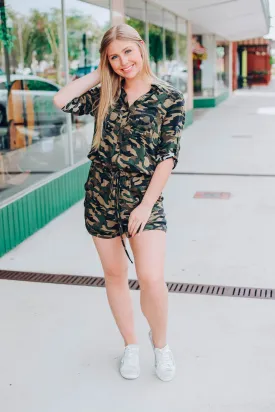 Cozy Camo Romper