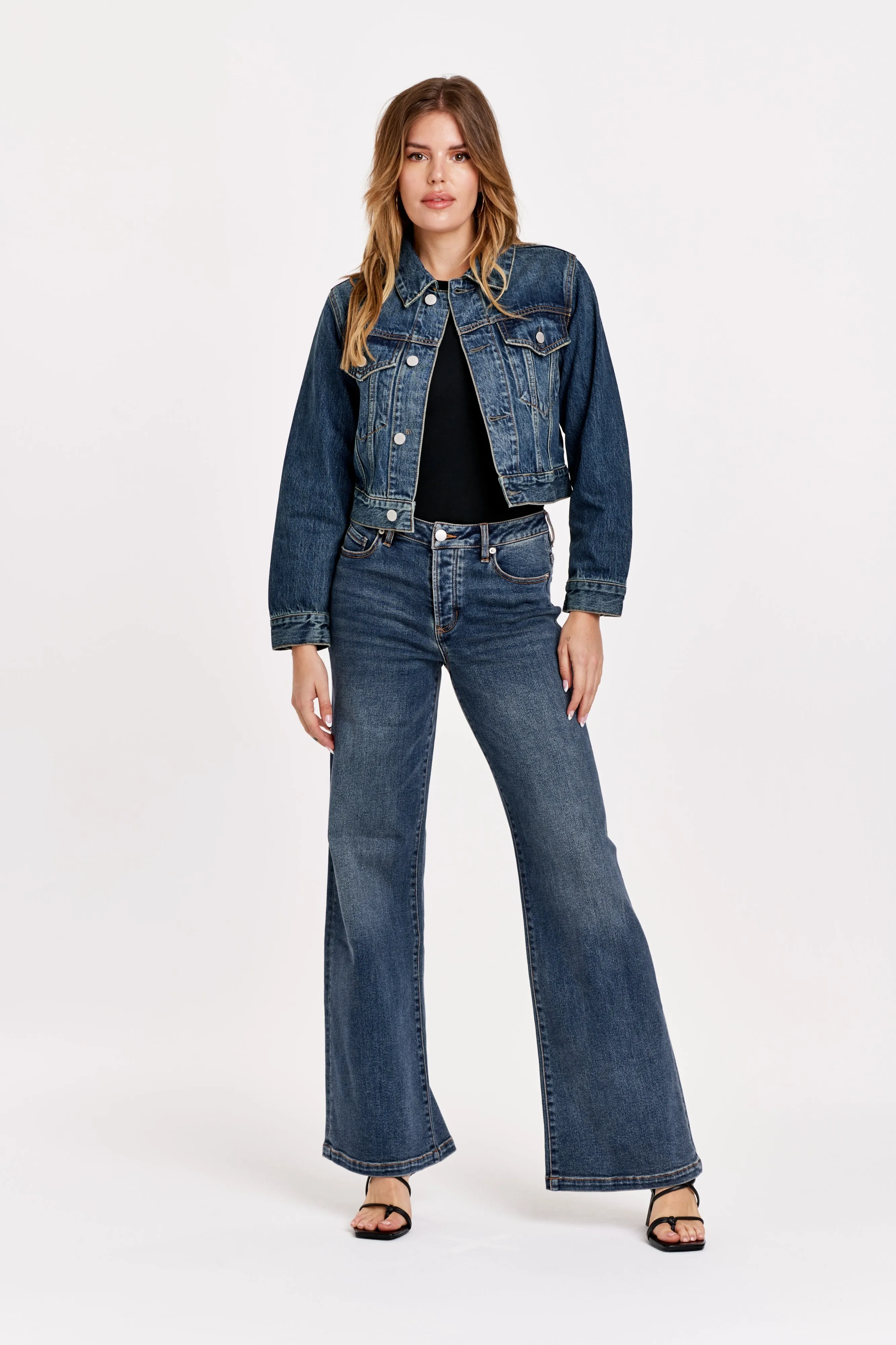 Dear John Farrah Super High Rise Wide Leg Jean