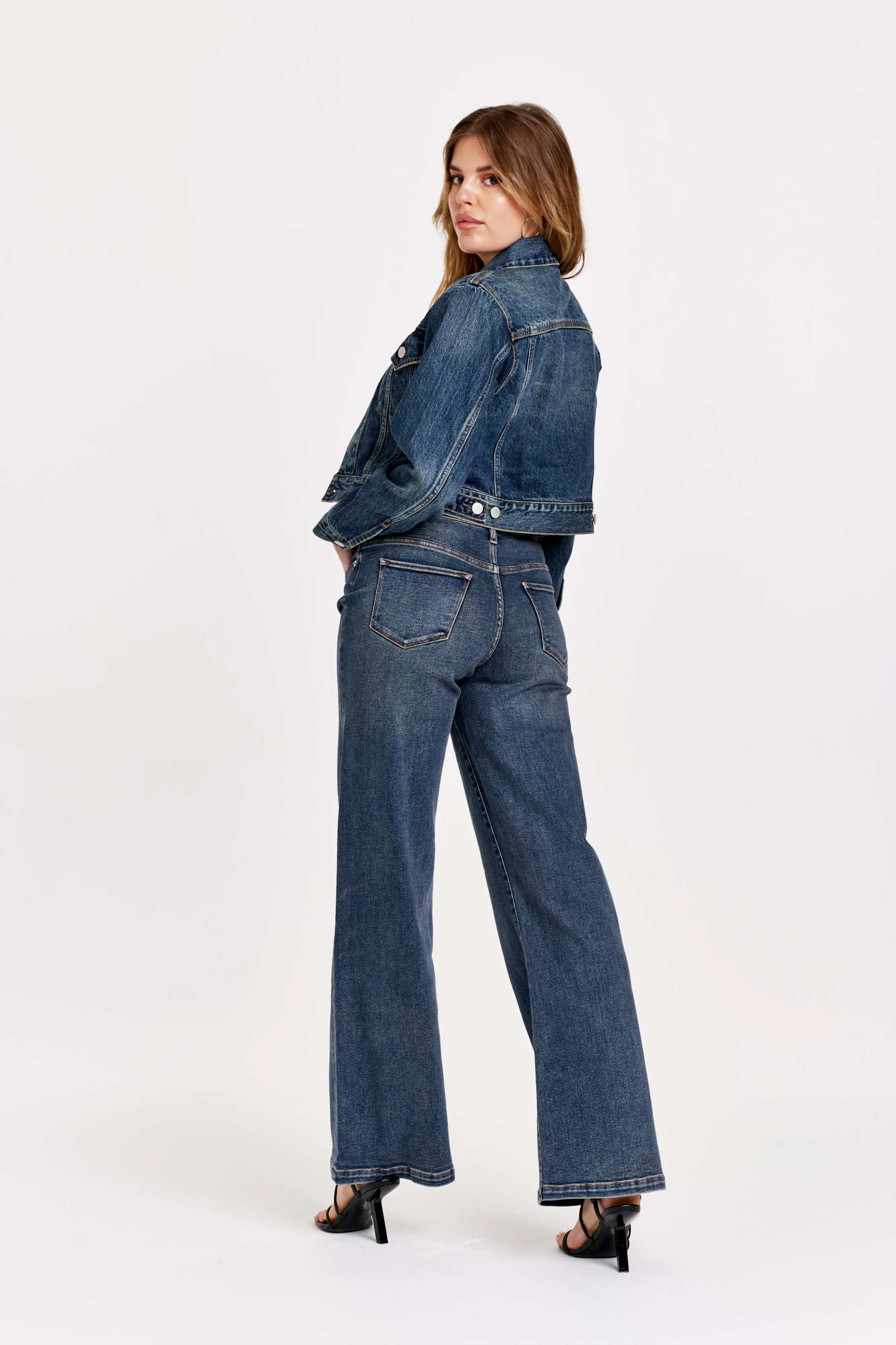 Dear John Farrah Super High Rise Wide Leg Jean