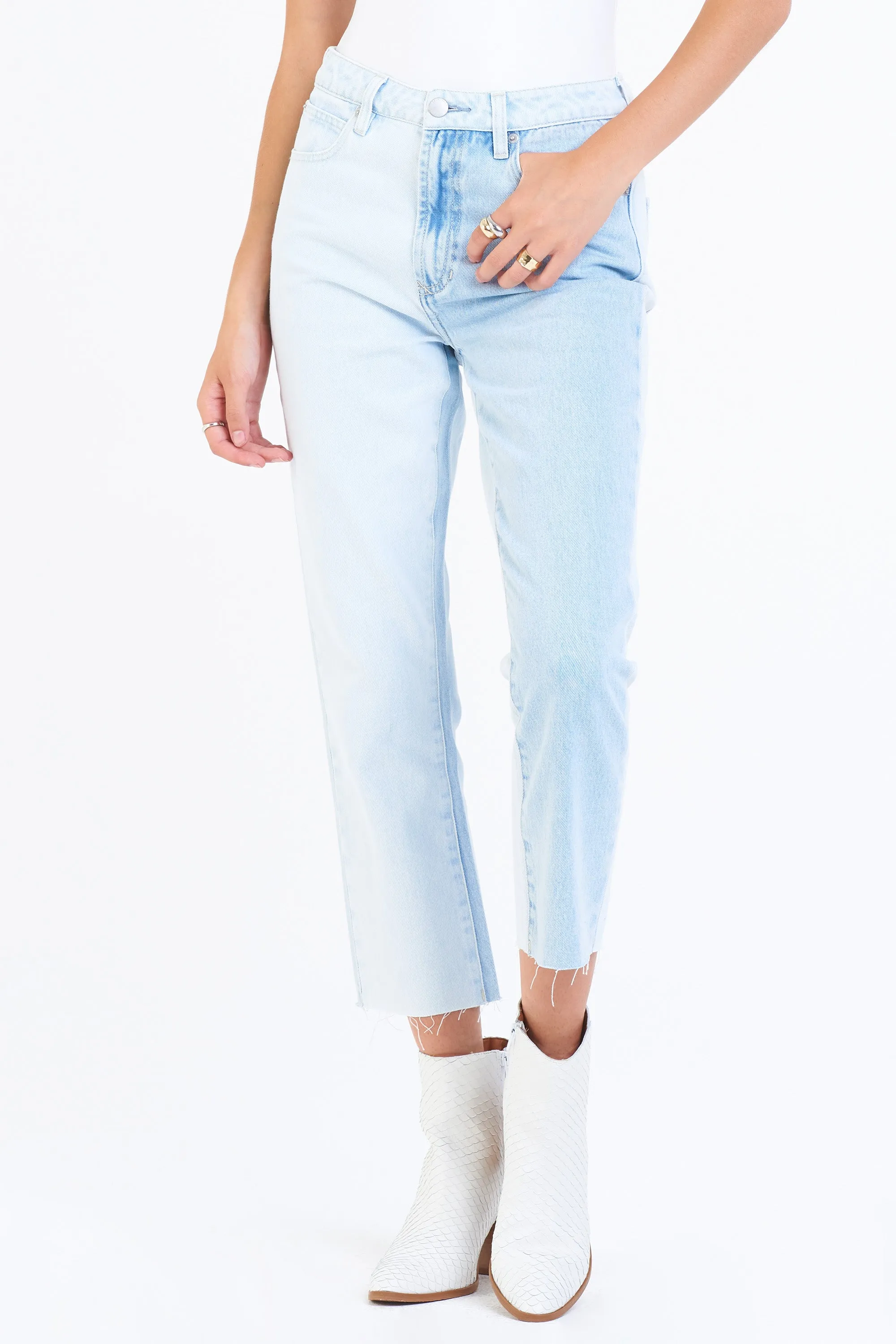 Dear John Frankie Crescent Super High Rise Crop