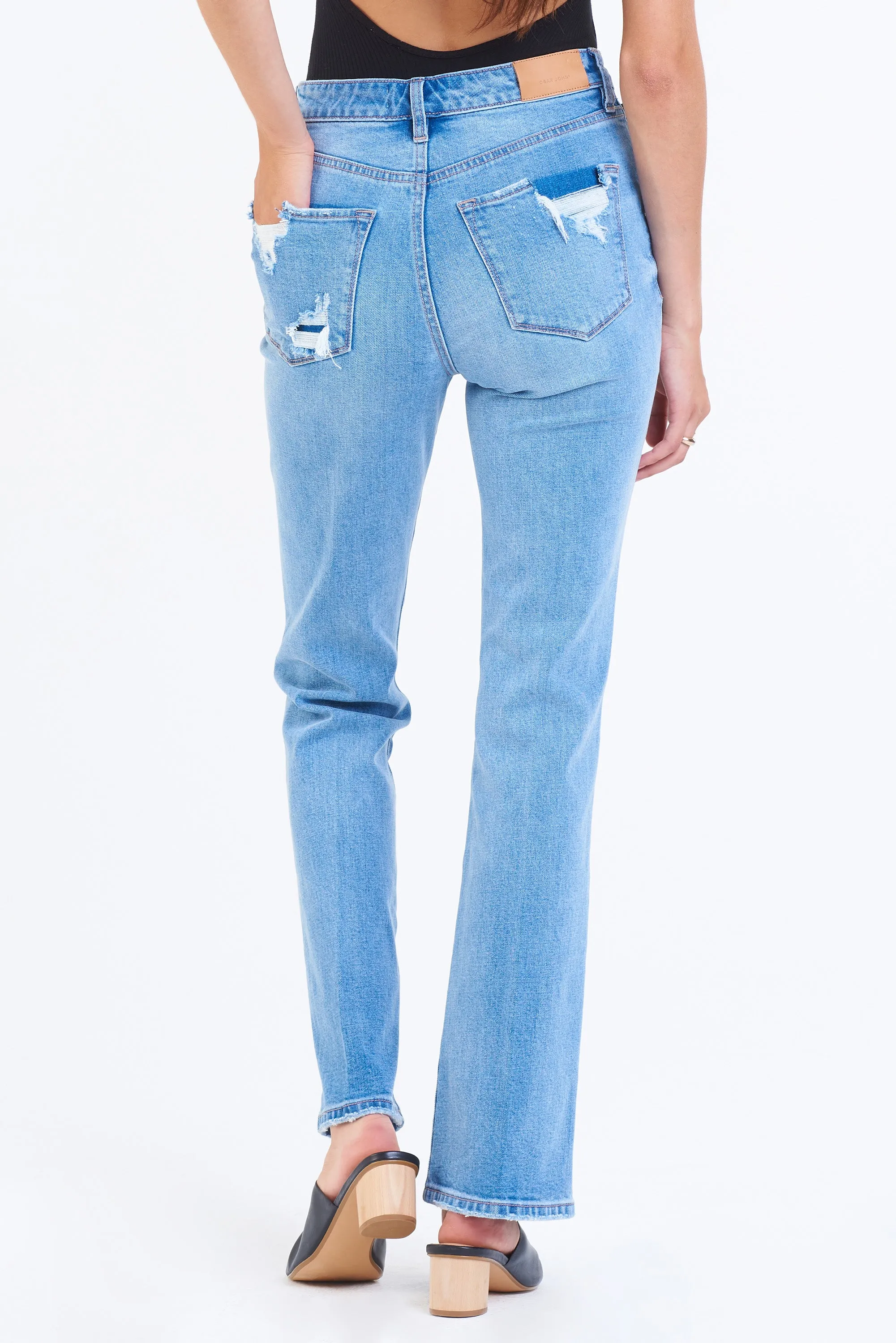 Dear John Paris Costa Blue Super High Rise Bootcut