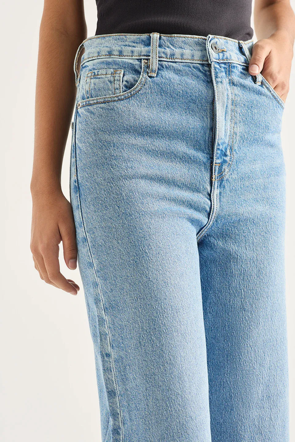 ELLIE HIGH RISE WIDE LEG JEAN | Era Blue