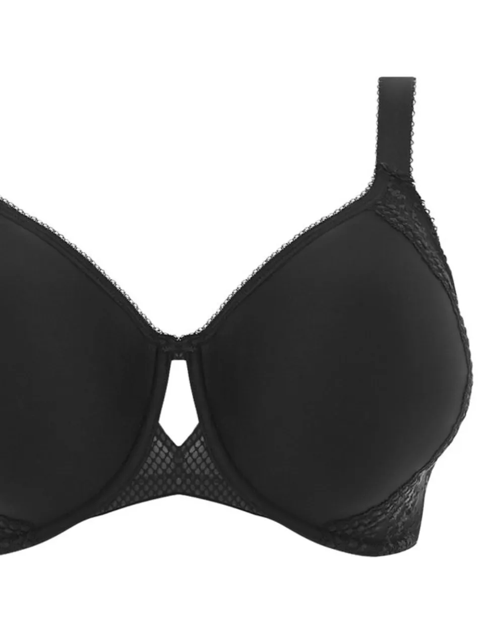 Elomi Charley Underwire Bandless Spacer Molded Bra, Black | Black Elomi Charley Bra