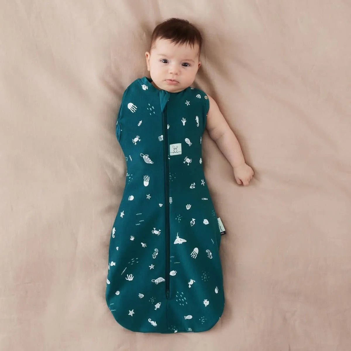 ergoPouch Cocoon Swaddle Bag 1.0 TOG - Ocean - 6 to 12 Months