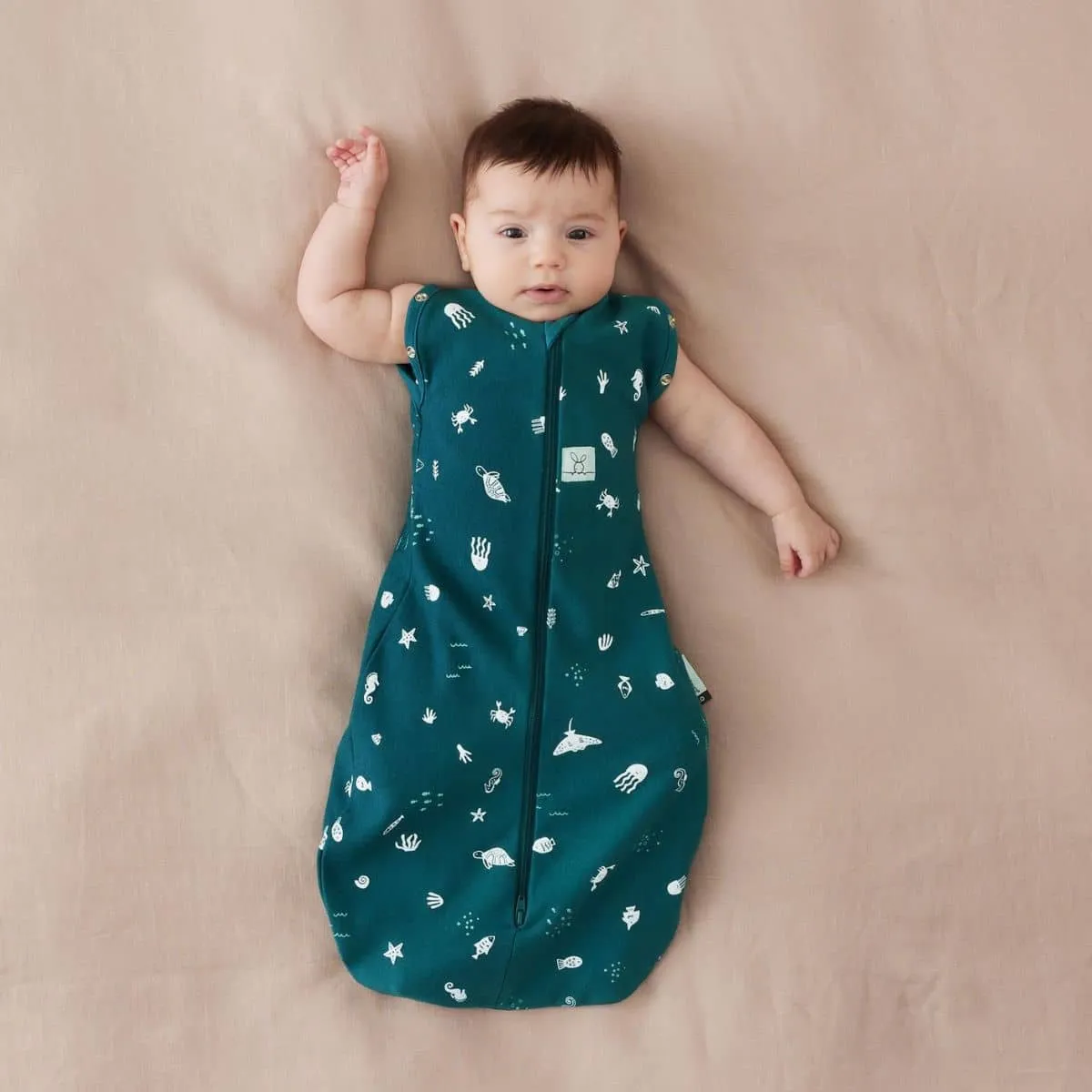 ergoPouch Cocoon Swaddle Bag 1.0 TOG - Ocean - 6 to 12 Months