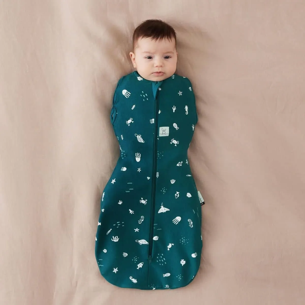 ergoPouch Cocoon Swaddle Bag 1.0 TOG - Ocean - 6 to 12 Months