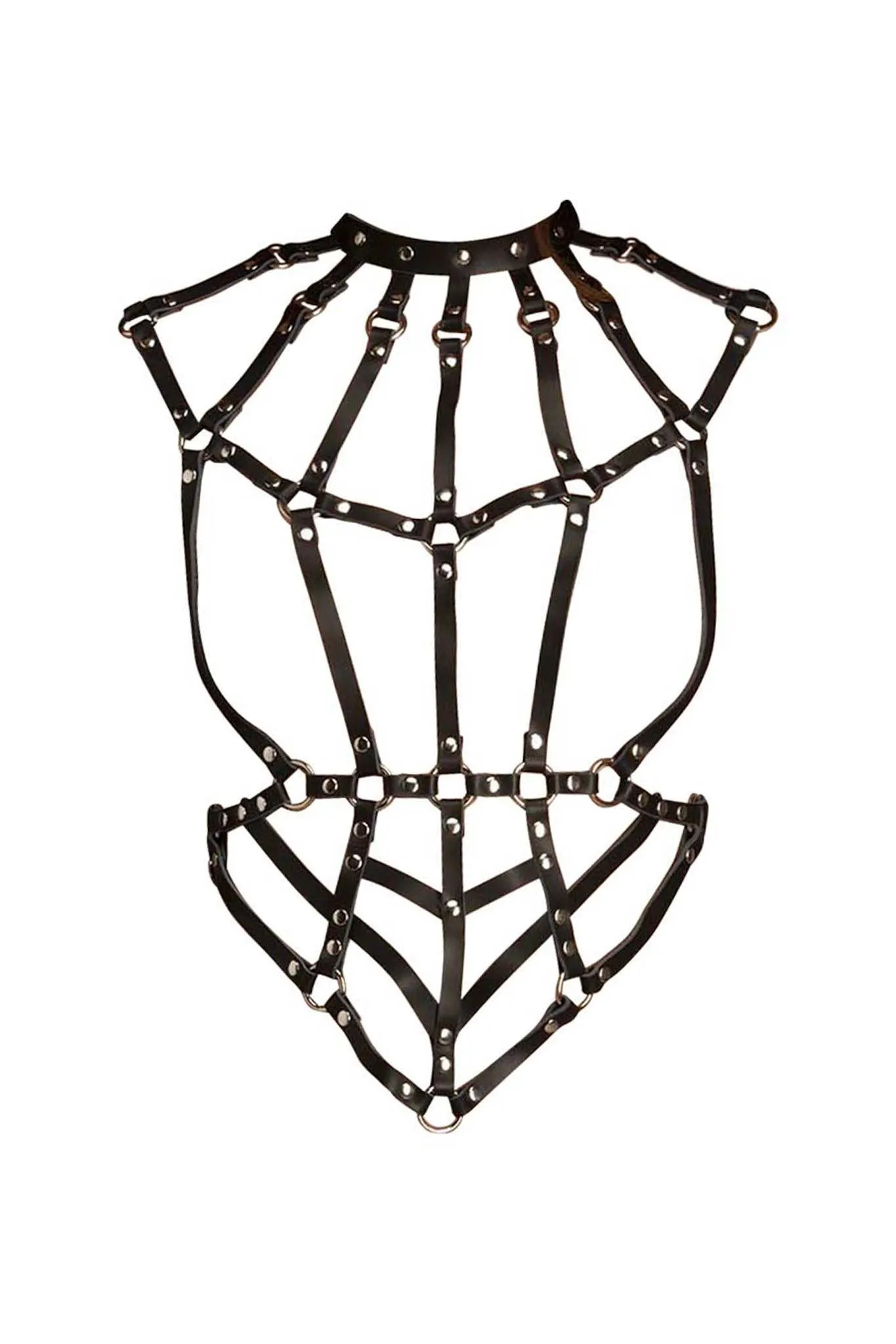 Goddess Leather Harness Bra