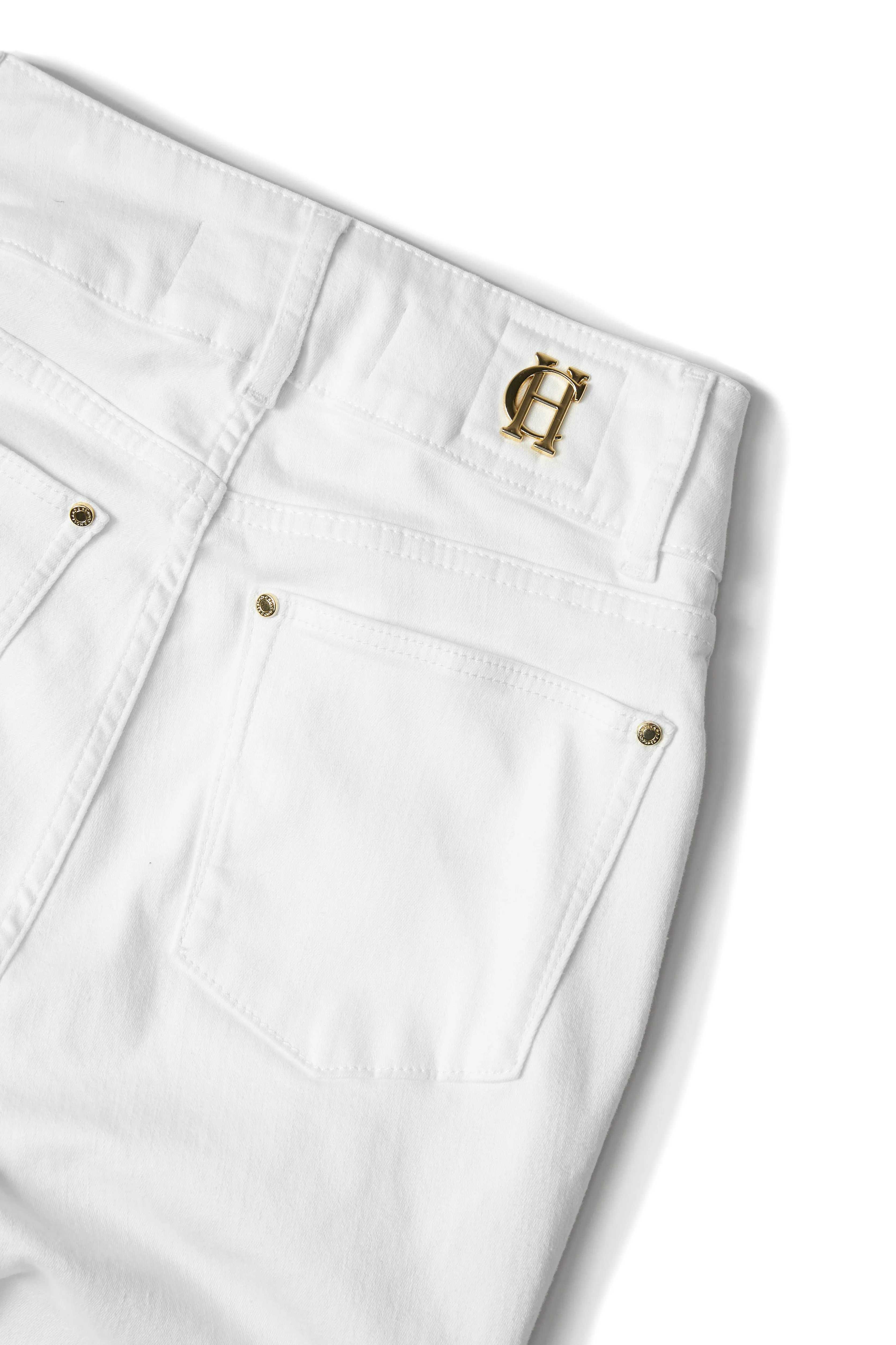 High Rise Flared Jean (White)