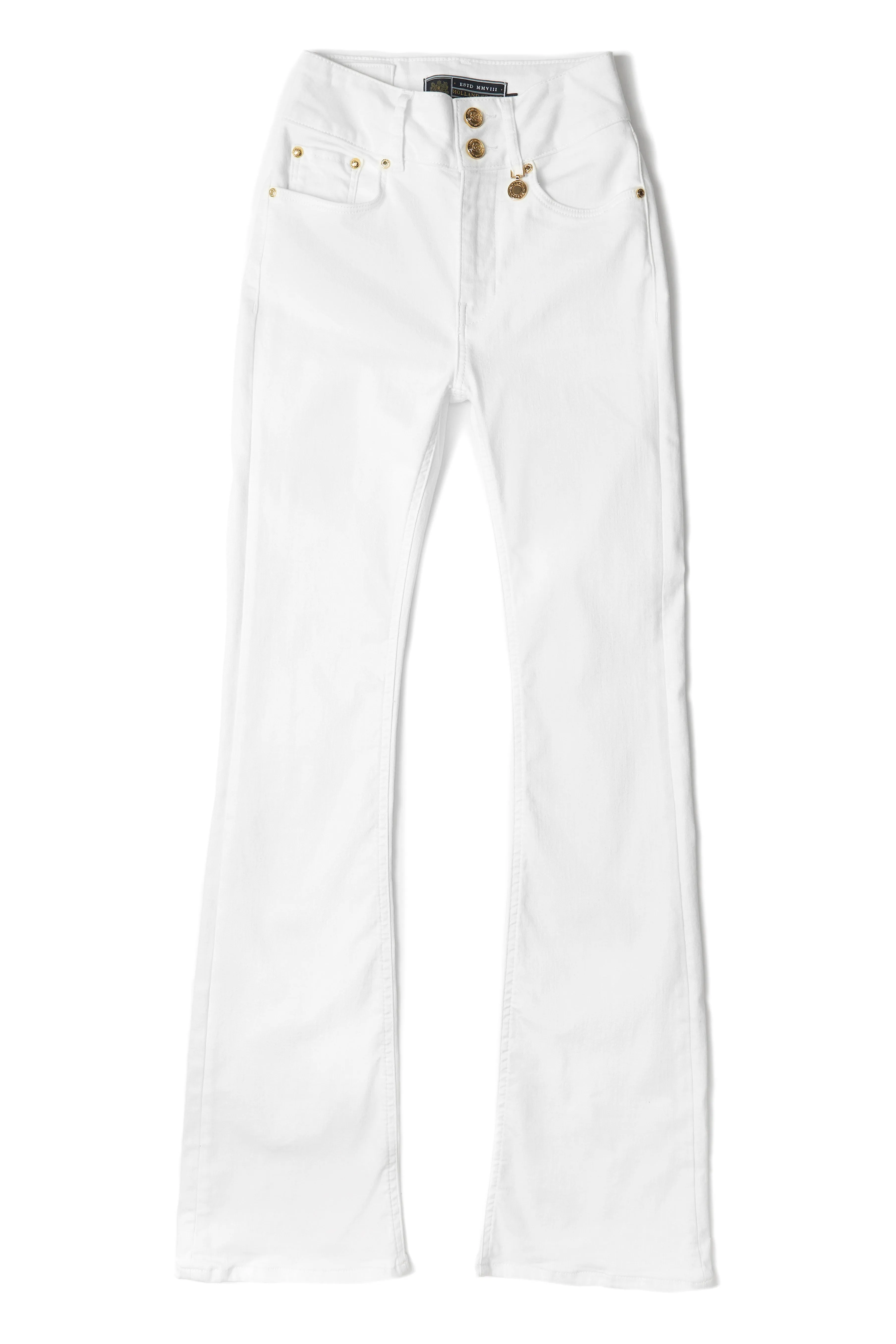 High Rise Flared Jean (White)