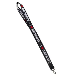 Ink Detroit I Love Detroit Lanyard