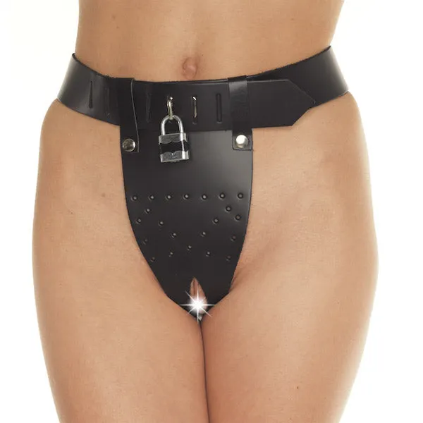 Leather Chastity Briefs