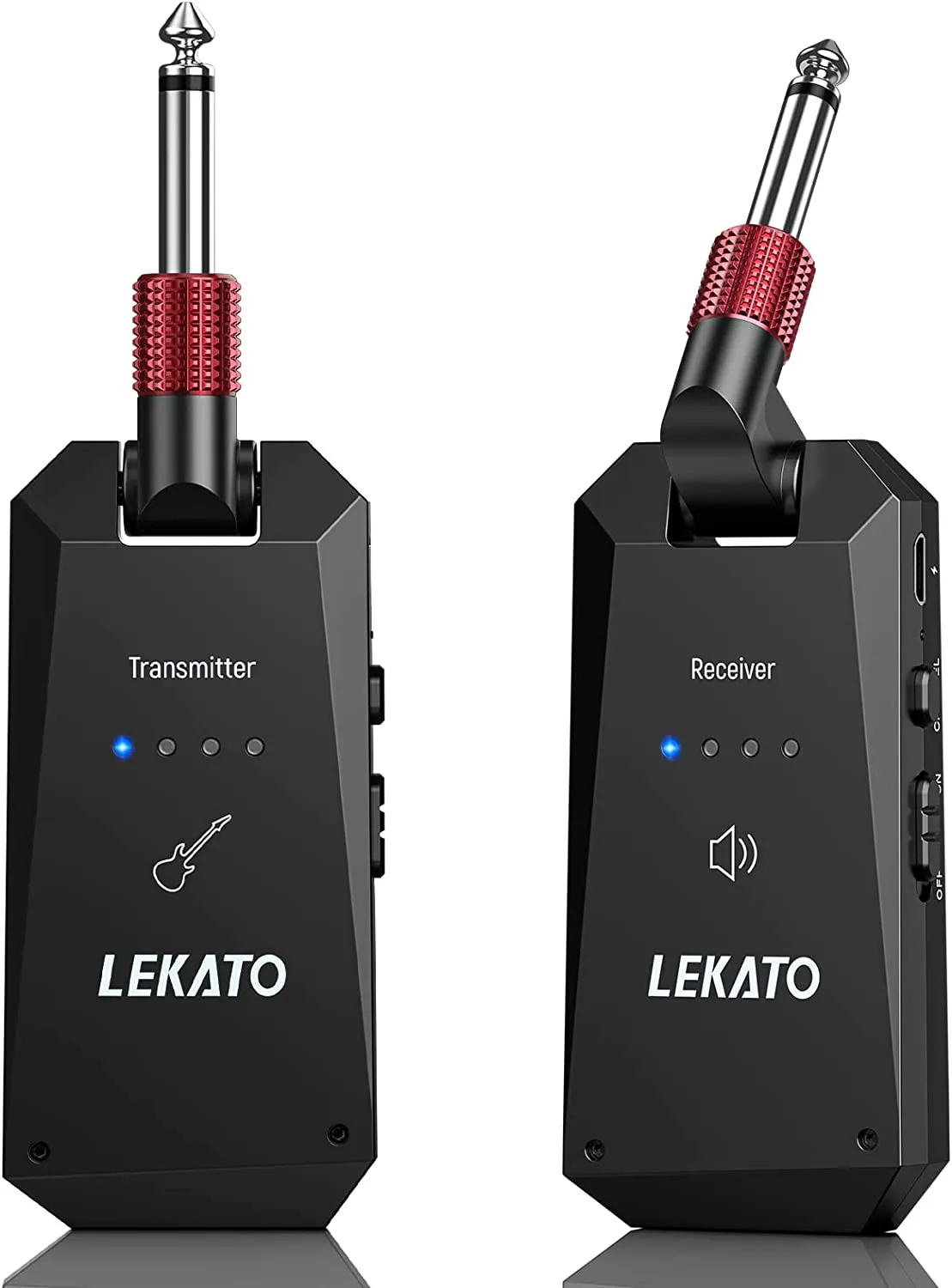 LEKATO WS-90 5.8G Wireless Guitar System Transmitter Receiver