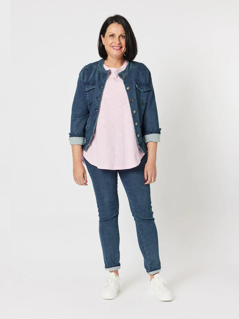 Lilly Pull On Knit Jean - Indigo