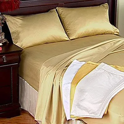 Luxury 600 Thread Count  100% Egyptian Cotton California King Sheet Set In Gold