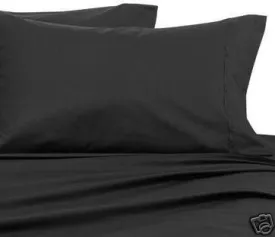 Luxury 800 TC 100% Egyptian Cotton Queen Sheet Set In Black