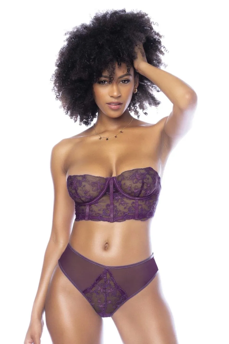 Mapale 8862 Two Piece Lingerie Set Color Mulberry